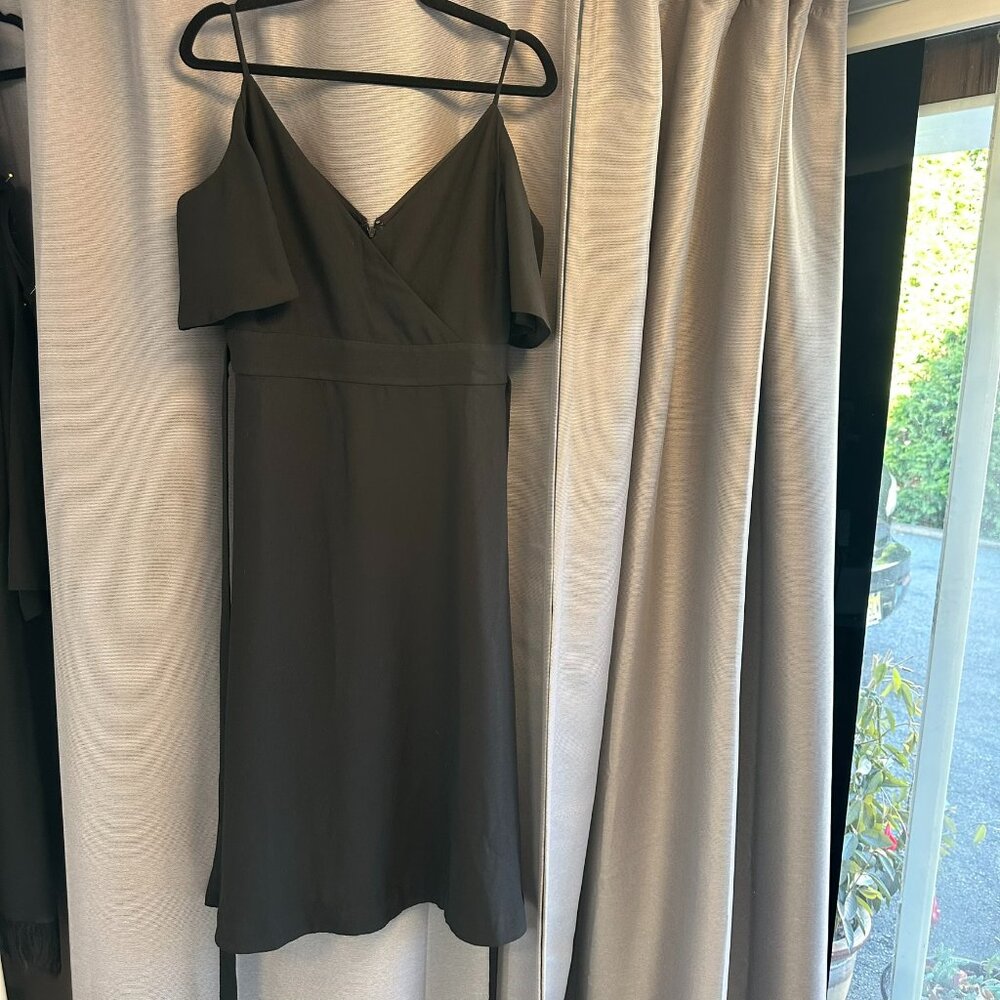 Ann Taylor Black Midi Dress